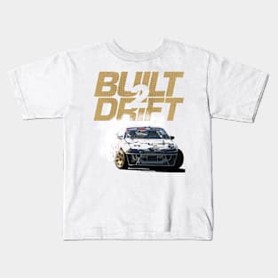 Built 2 Drift Drift Car Design Kids T-Shirt